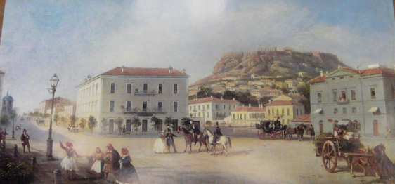 Η ρομαντική όψη της Αθήνας μας. Η πλατεία Συντάγματος το 1863 σε πίνακα του G. Penitelli