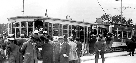 Φωτογραφία του τραμ εν έτει 1912